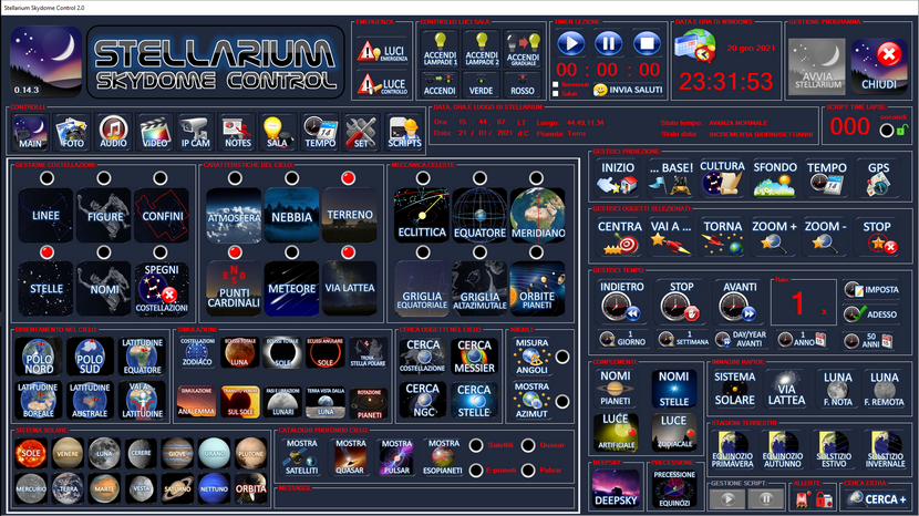 Stellarium Skydome Control 2.0